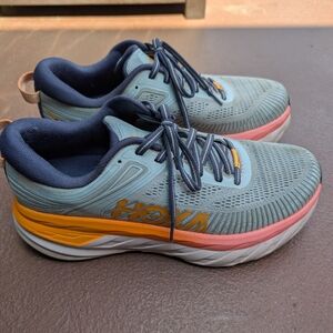Hoka Women's Running Shoes - Blue and Orange